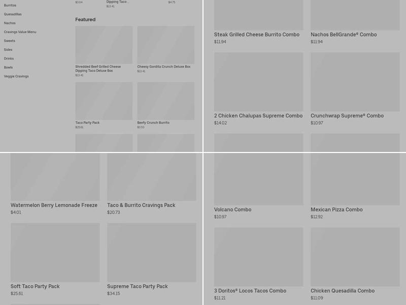 Taco Bell Menu