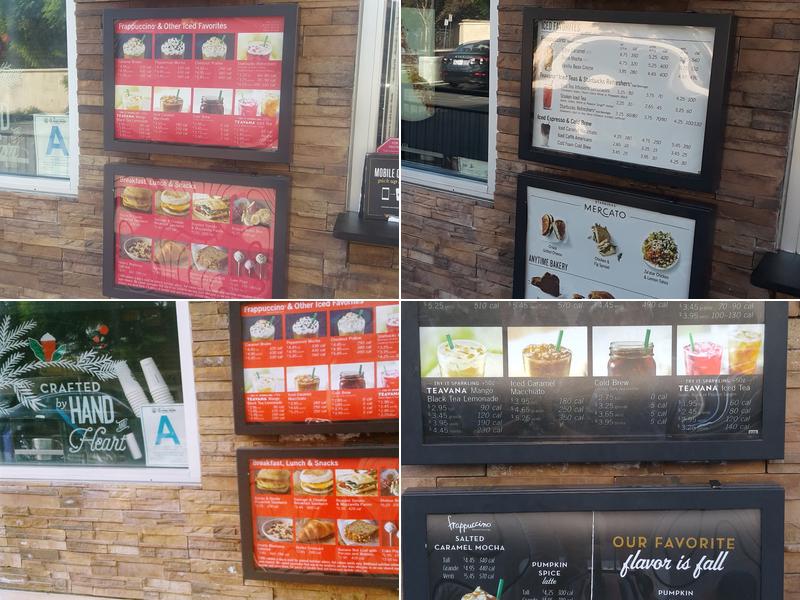 Starbucks Menu