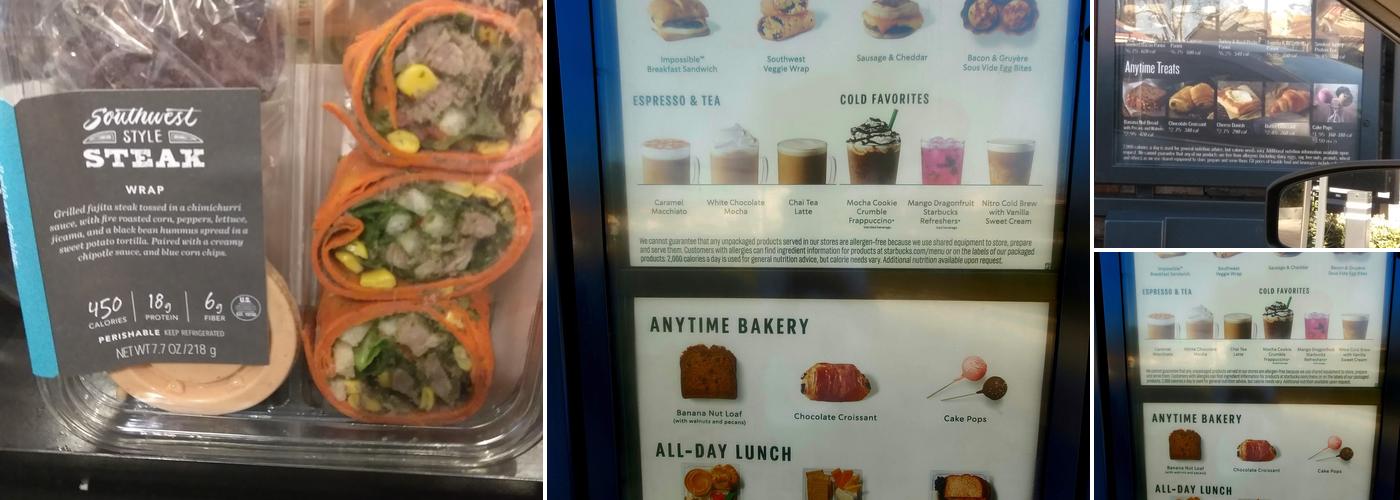 Starbucks Coffee Company Menu