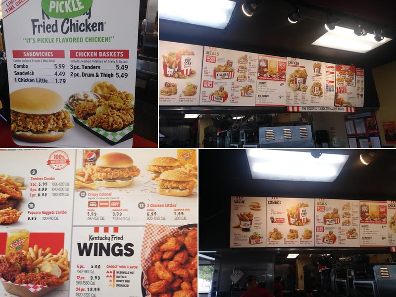 KFC Menu