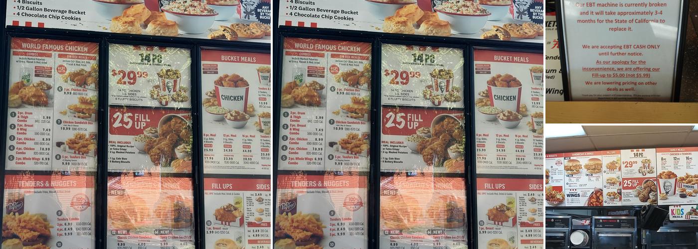 KFC Menu
