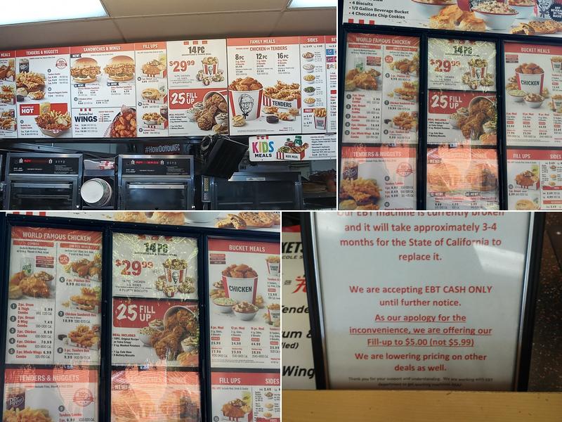 KFC Menu