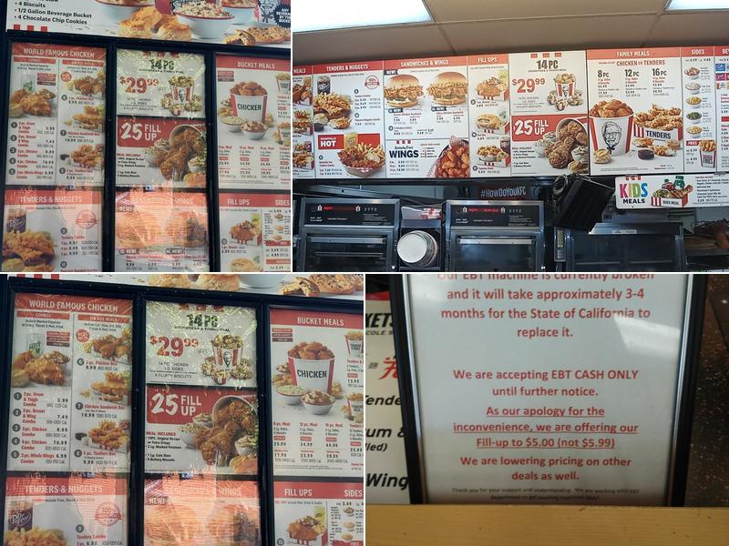KFC Menu