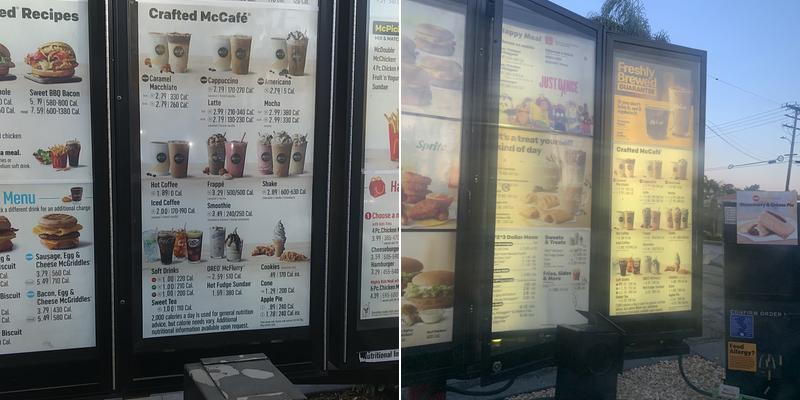McDonald's Menu