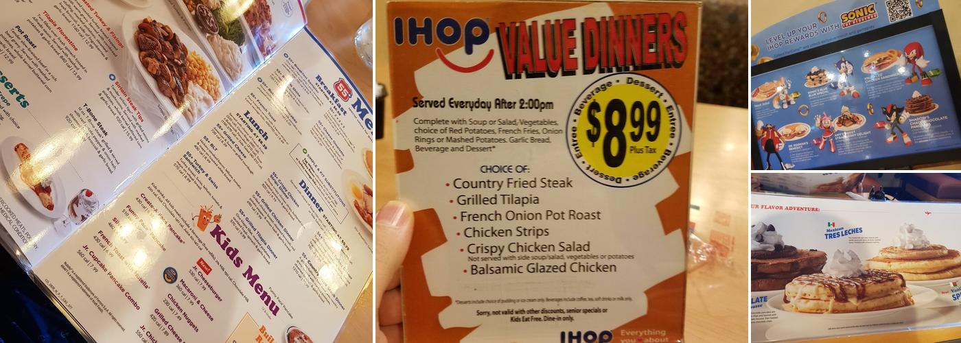 IHOP Menu