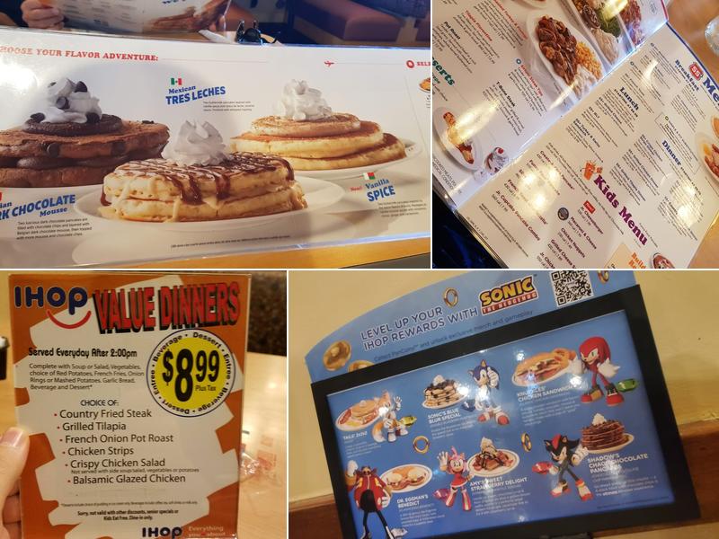 IHOP Menu