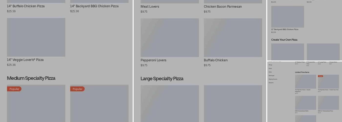 Pizza Hut Menu
