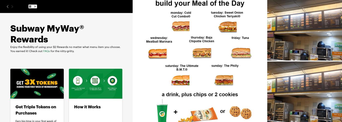 Subway Menu