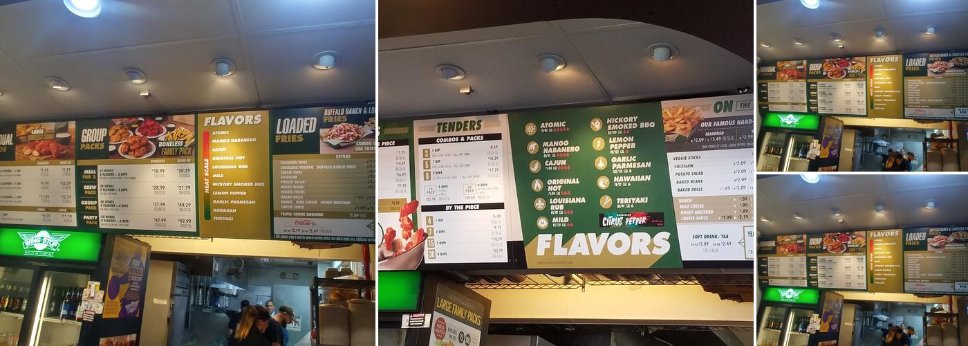 Wingstop Menu