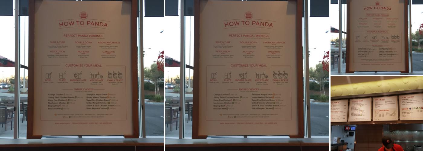 Panda Express Menu