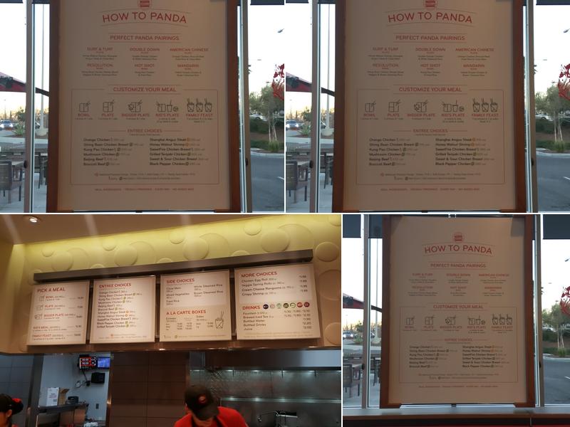 Panda Express Menu