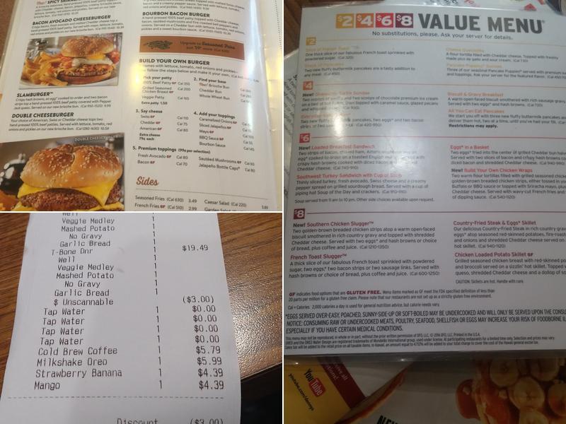 Denny's Menu