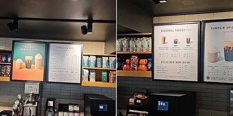 Starbucks Menu