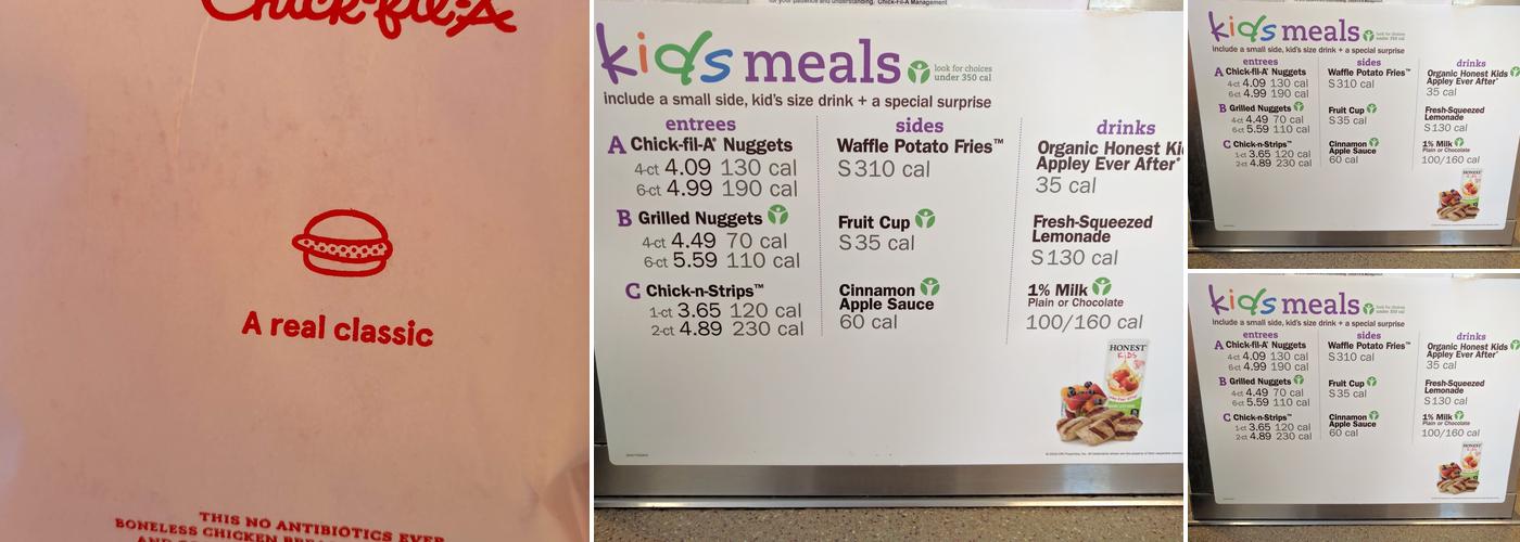 Chick-fil-A Menu