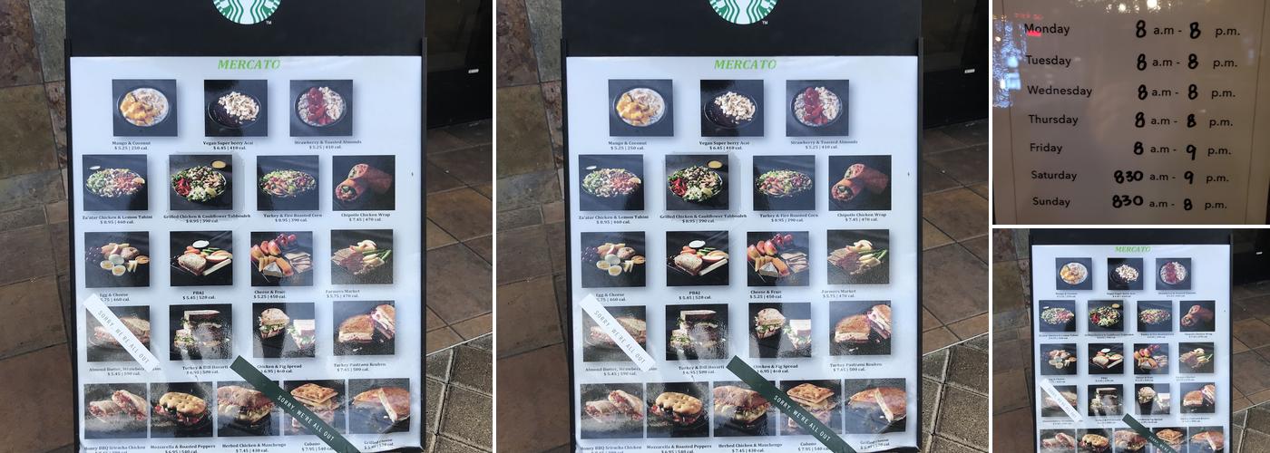 Starbucks Menu