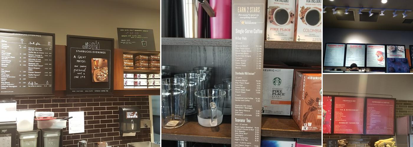 Starbucks Coffee Company Menu