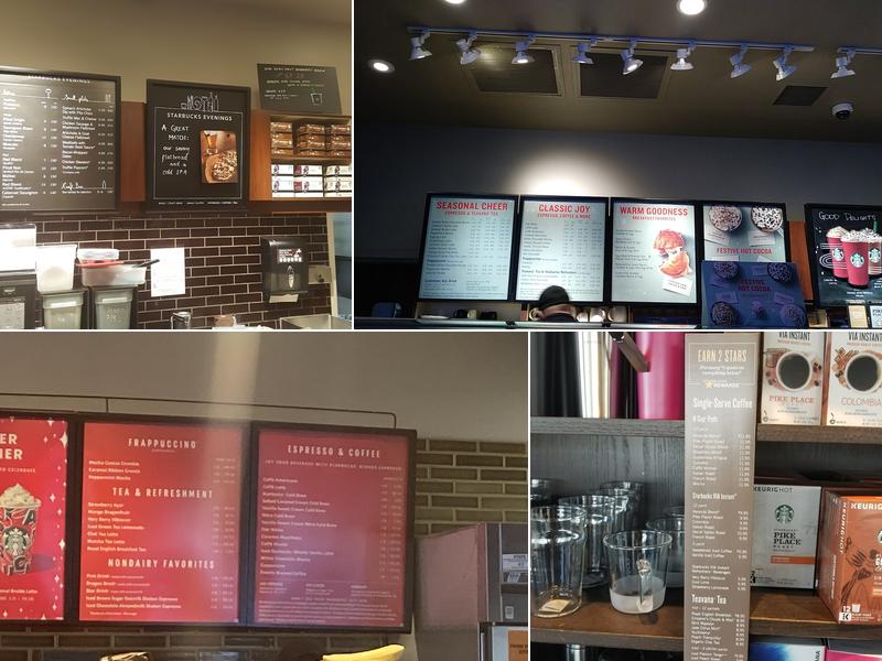 Starbucks Menu