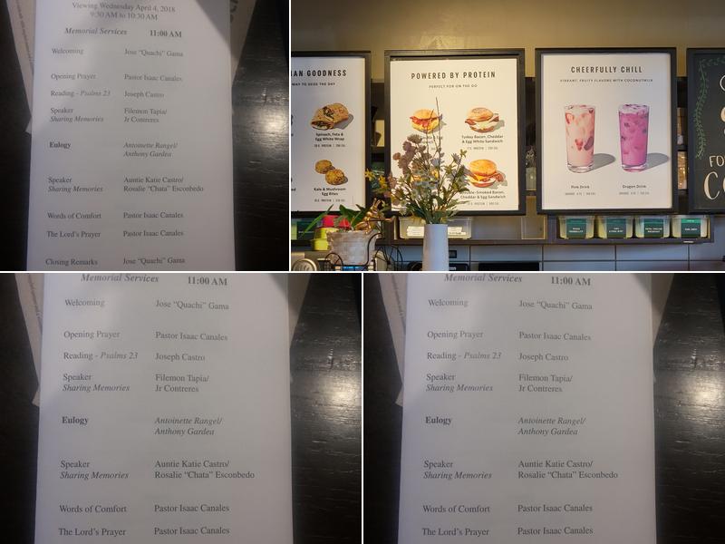 Starbucks Menu
