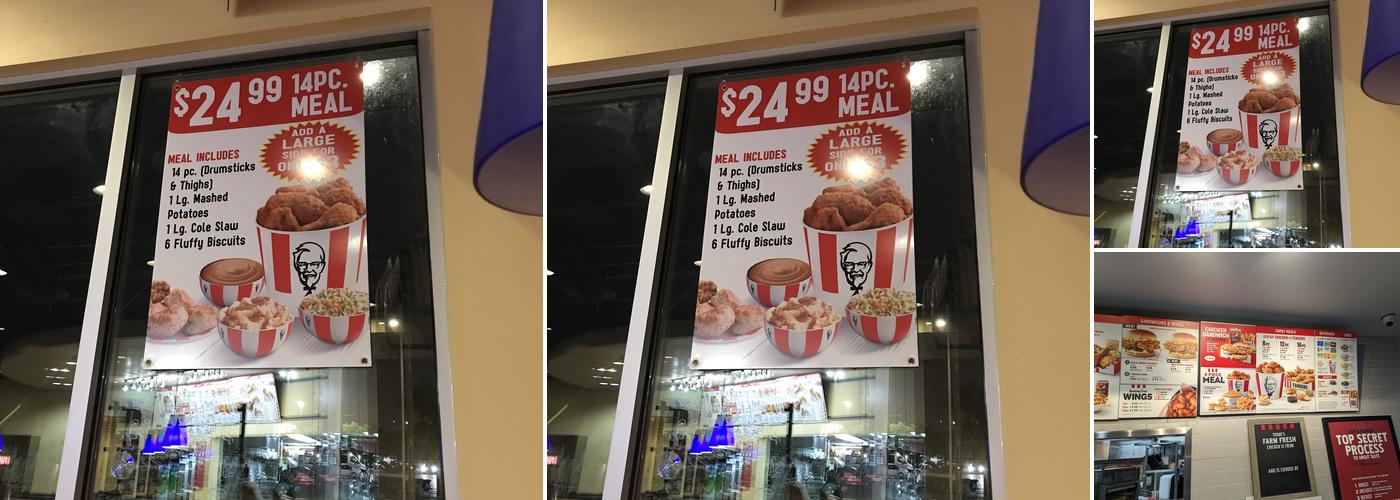 KFC Menu