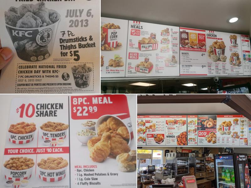 KFC Menu