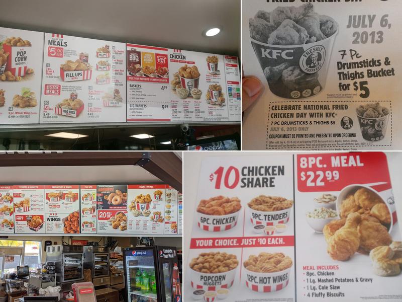KFC Menu