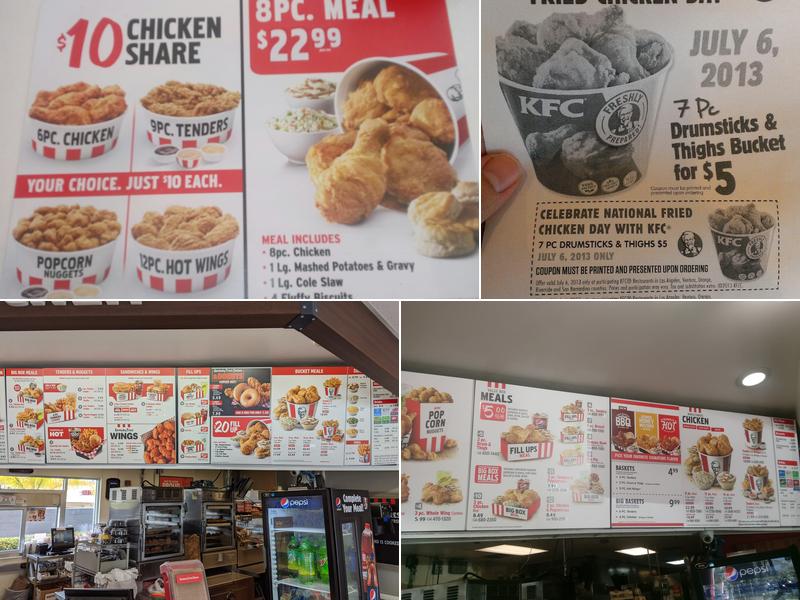 KFC Menu