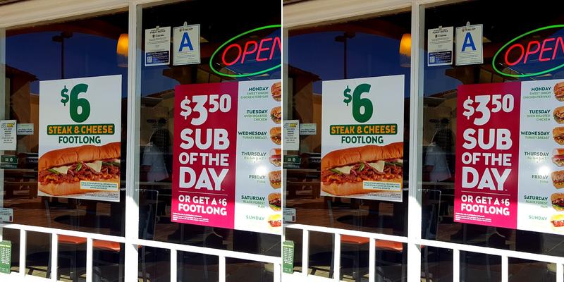 Subway Menu