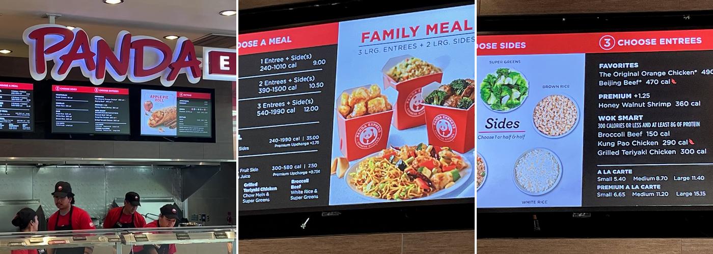 Panda Express Menu