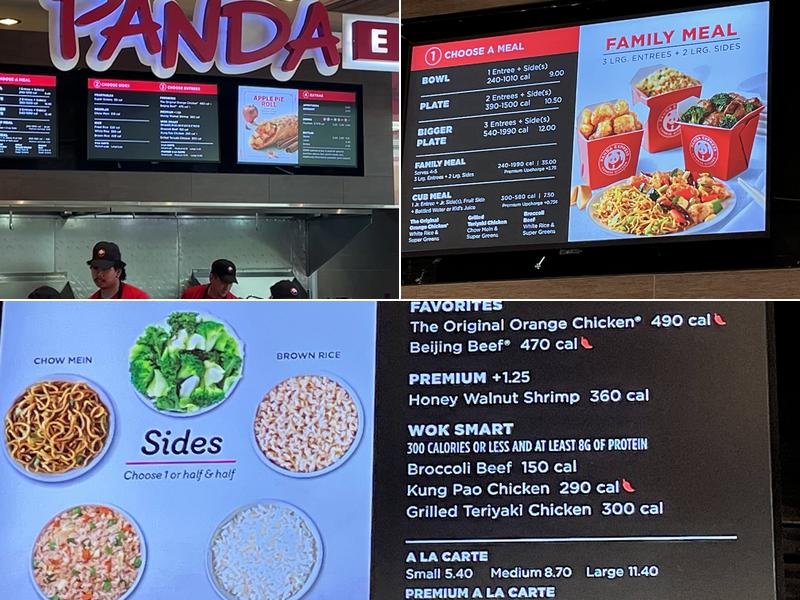 Panda Express Menu