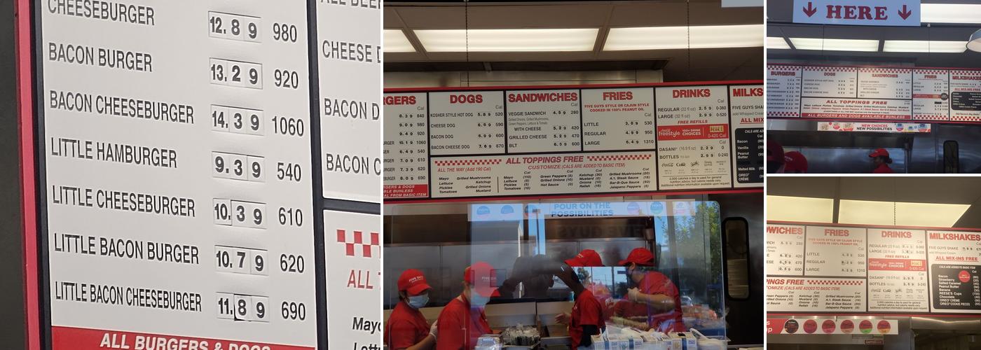 Five Guys Menu