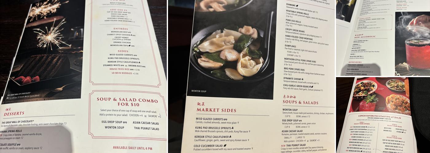 P.F. Chang's Menu