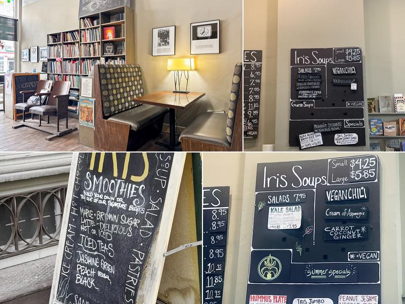 Iris Book Cafe Menu