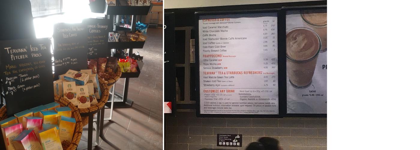Starbucks Menu