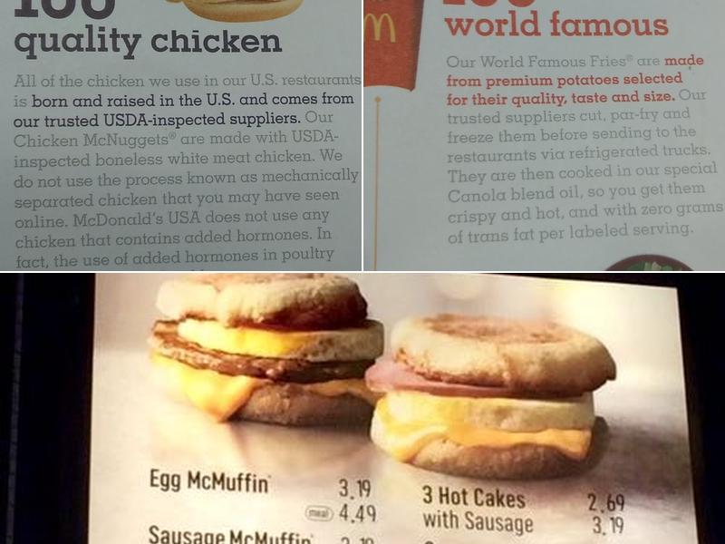 McDonald's Menu