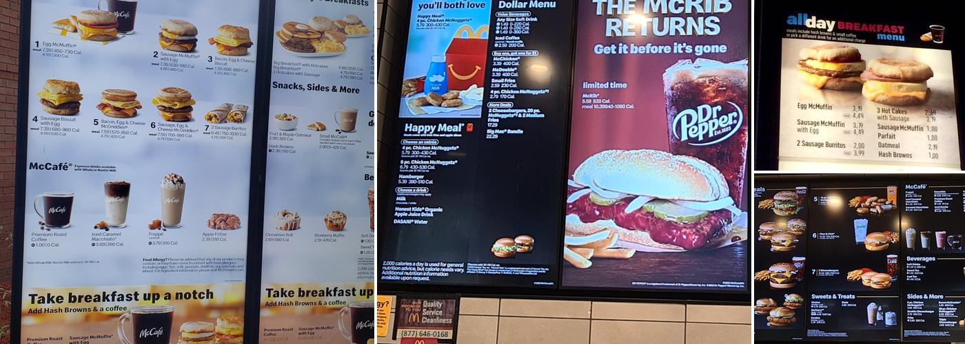 McDonald's Menu