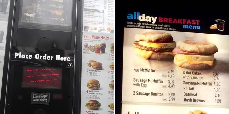 McDonald's Menu