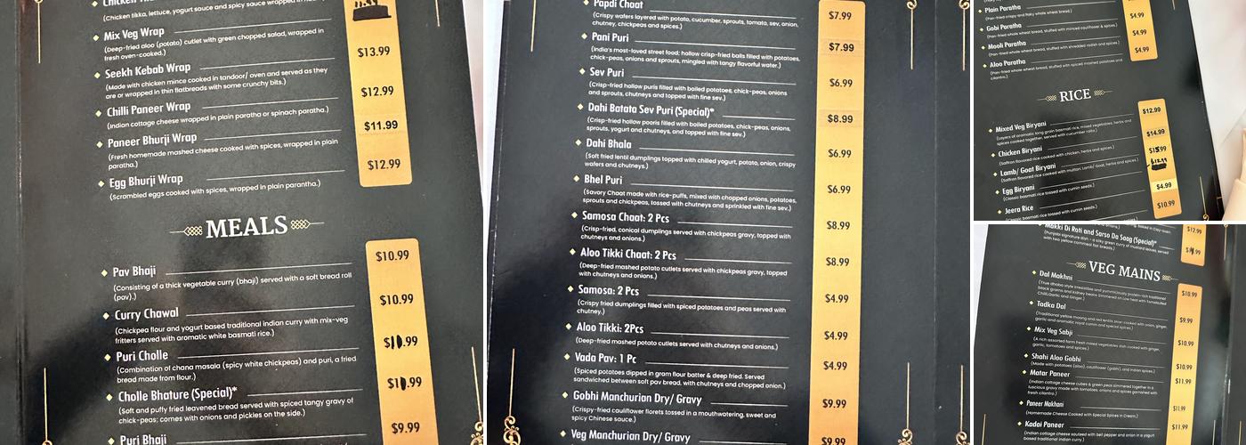 Subway Menu