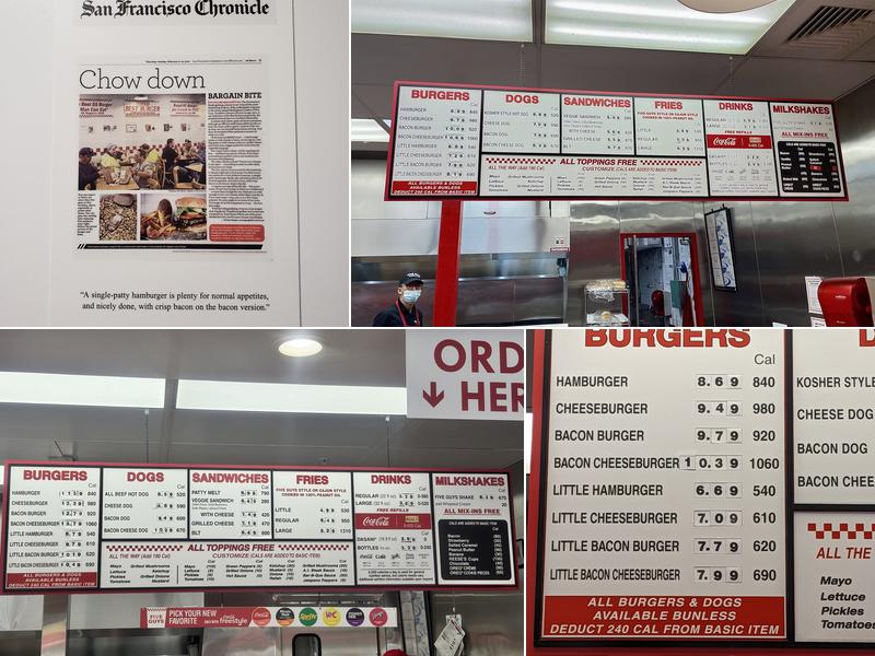 Five Guys Menu