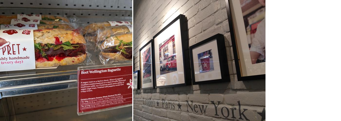 Pret A Manger Menu