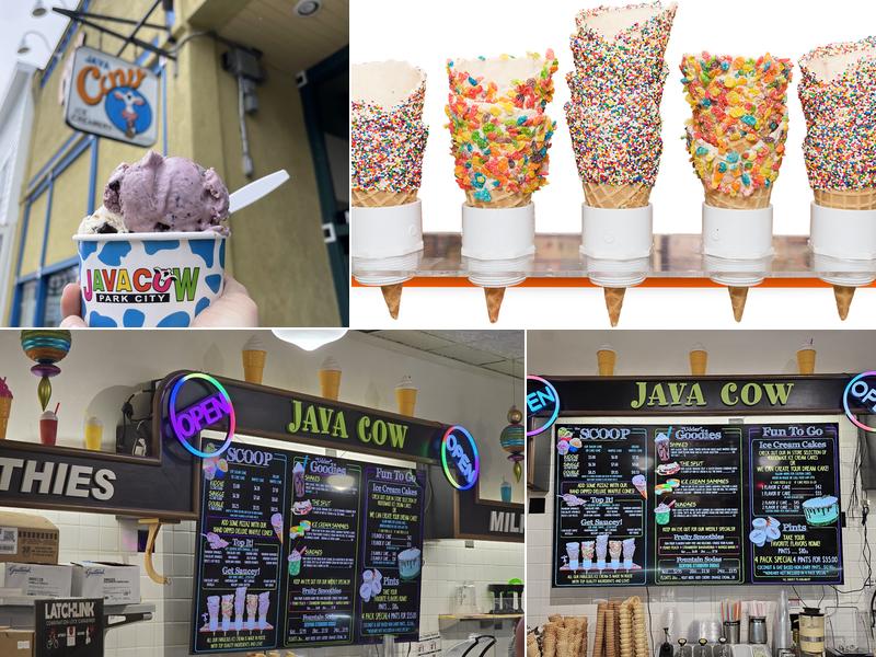 Java Cow Coffee & Ice Cream Menu