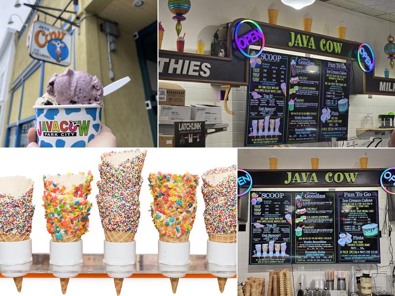 Java Cow Coffee & Ice Cream Menu