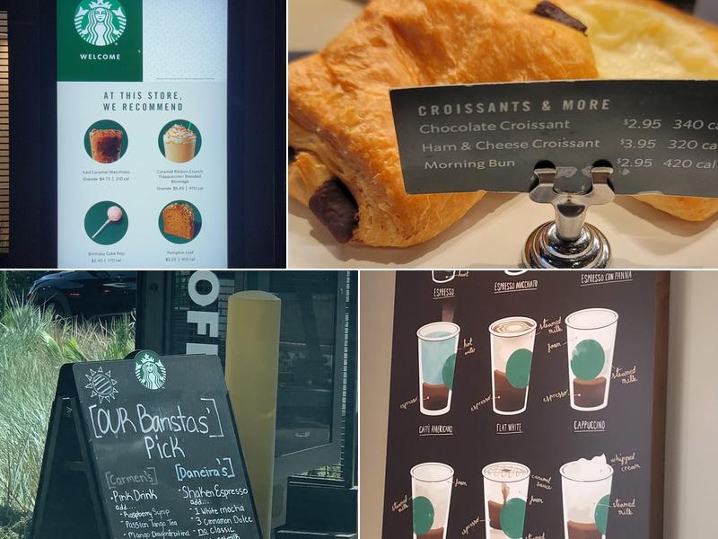 Starbucks Coffee Company Menu