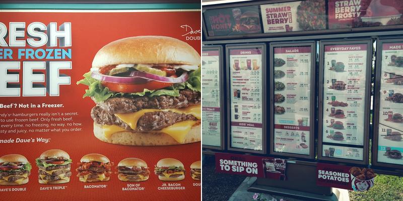 Wendy's Menu