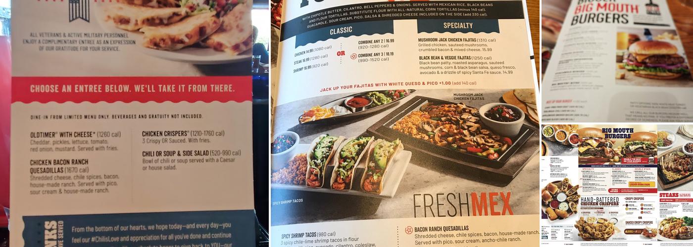 Chili's Grill & Bar Menu