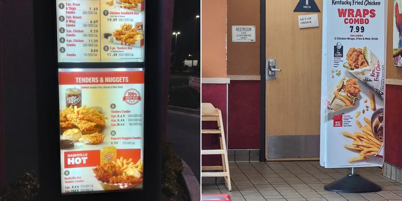 KFC Menu