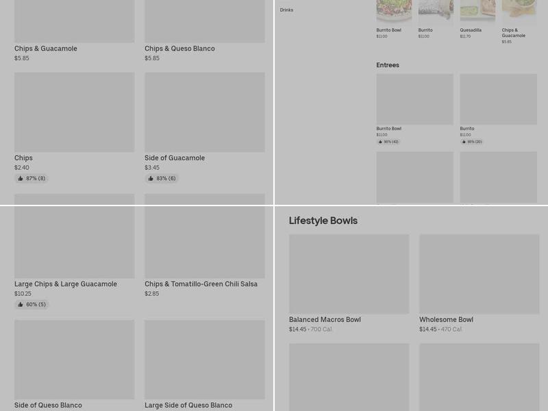 Chipotle Mexican Grill Menu