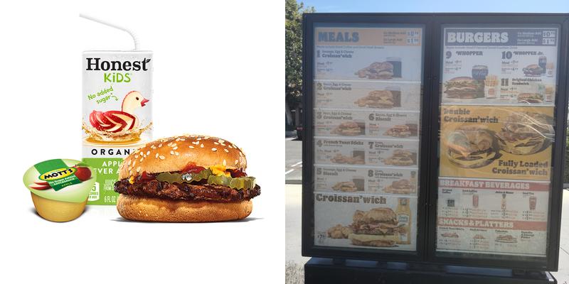 Burger King Menu