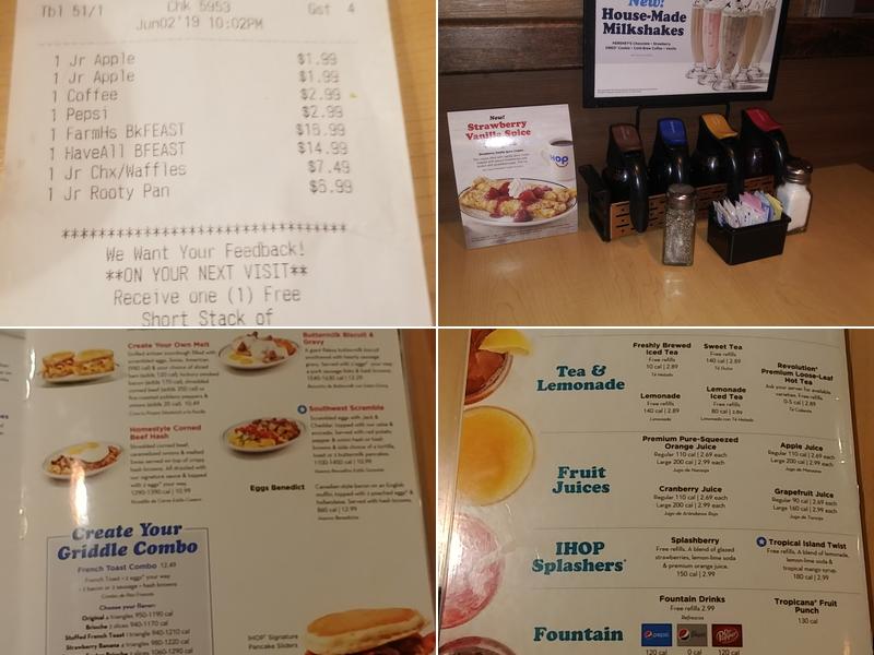 IHOP Menu