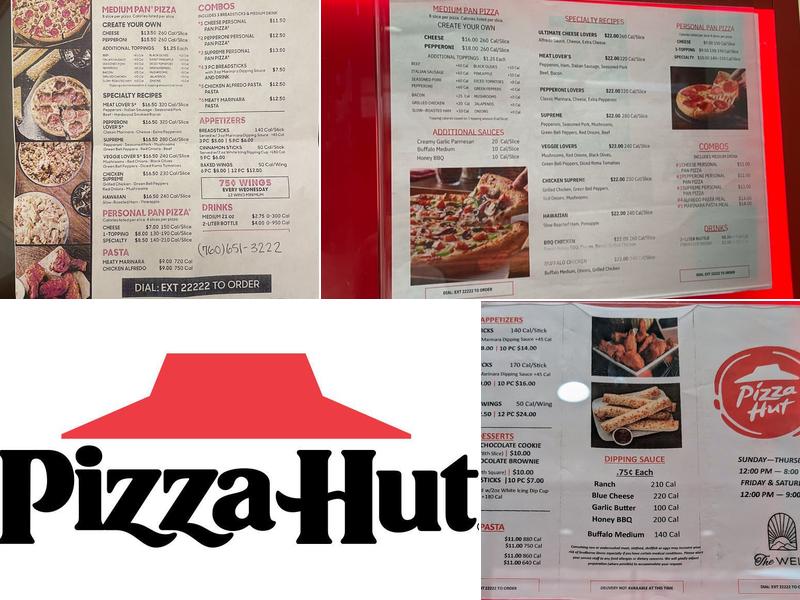 Pizza Hut Express Menu