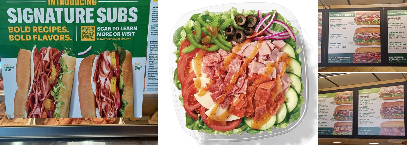 Subway Menu